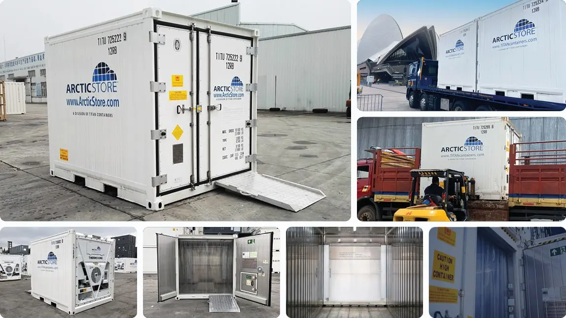 10ft ArcticStore kylcontainer kylförvaring för uthyrning