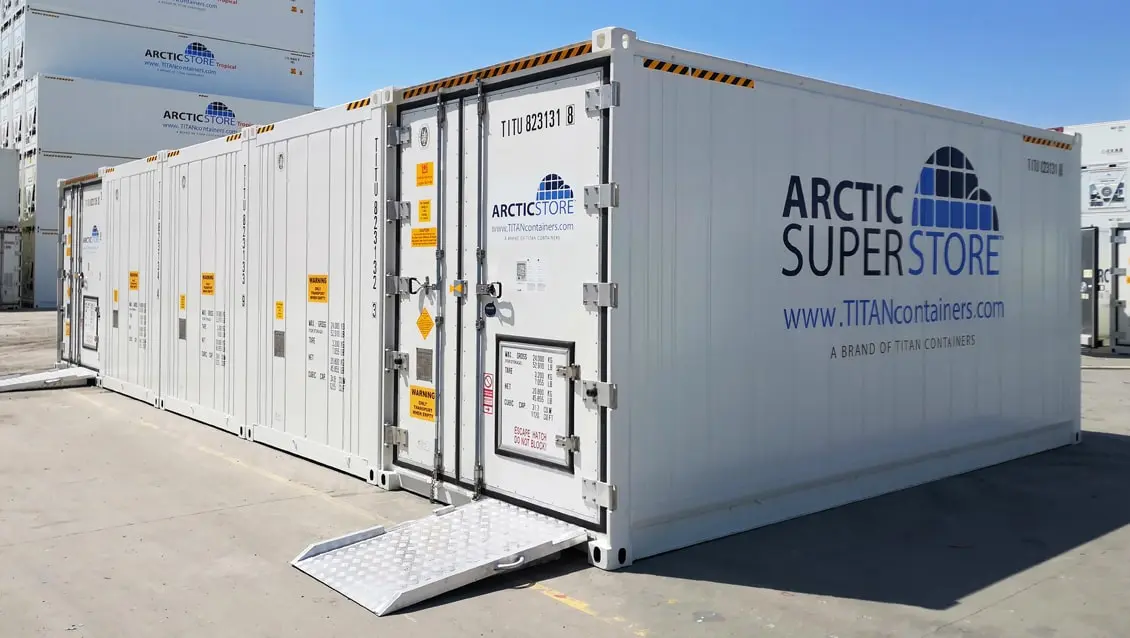 20ft Arctic SuperStore Modulära kylcontainrar för uthyrning
