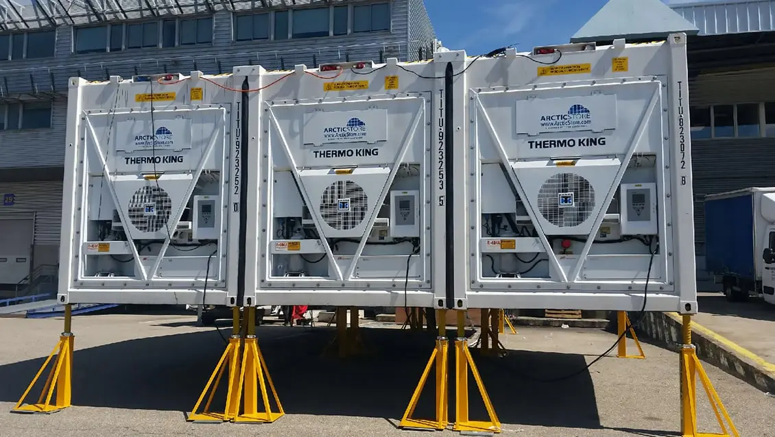 20ft Arctic SuperStore Modulära kylcontainrar för uthyrning
