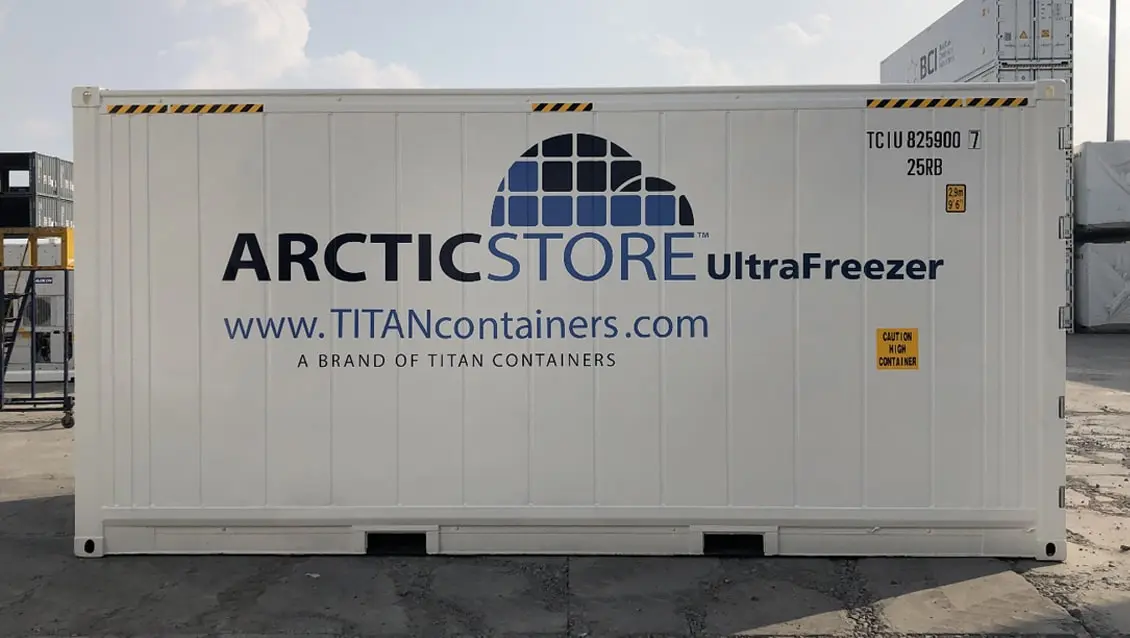 20ft Arctic UltraFreezer Fryscontainer för uthyrning
