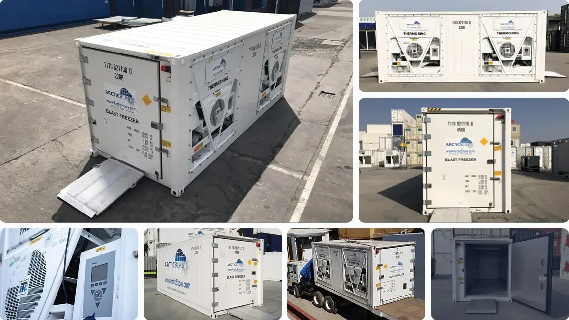 20ft ArcticBlast kylcontainer med snabb nedkylning