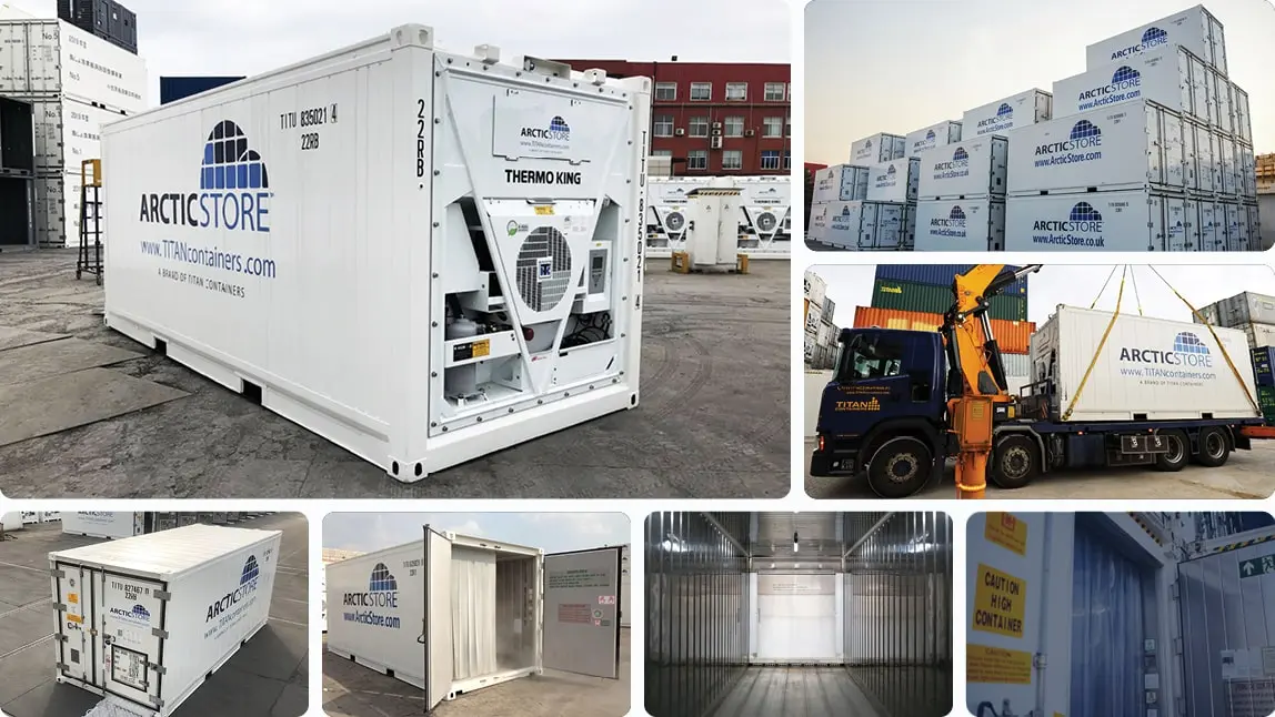 20ft ArcticStore kylförvaringslösningar för uthyrning Kylcontainrar