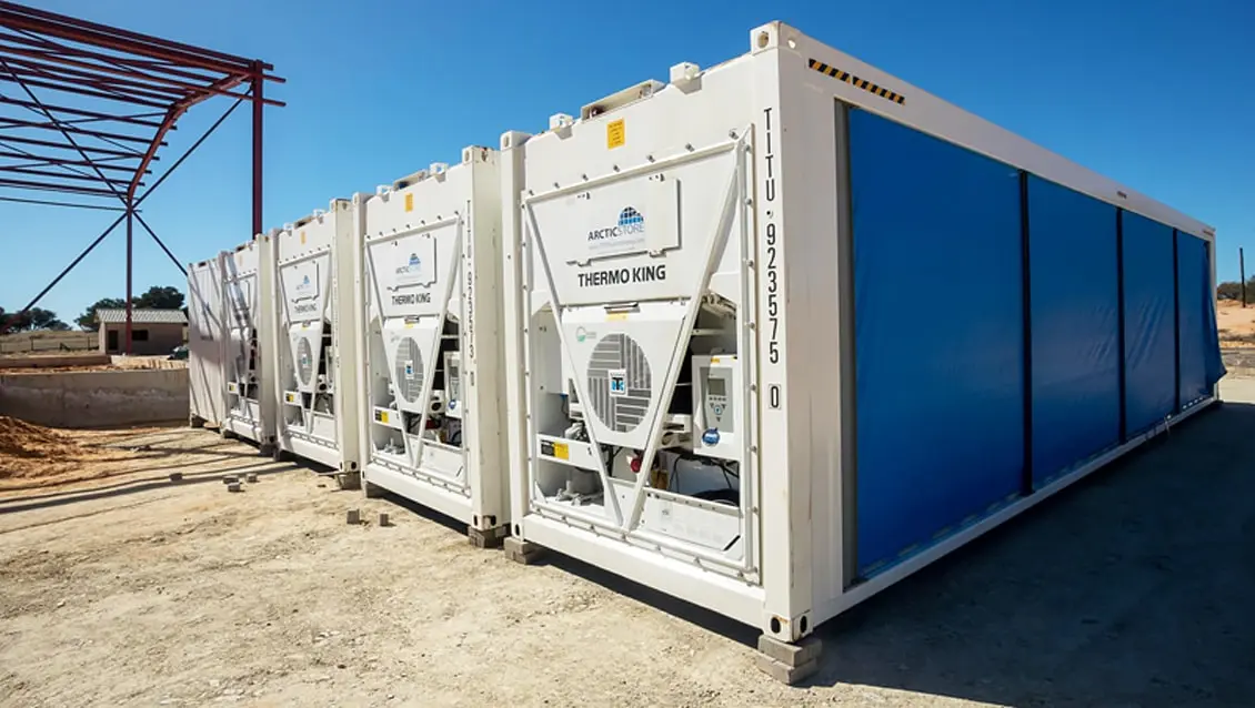 40ft Arctic SuperStore Modulära kylcontainrar Lösning för kylförvaring