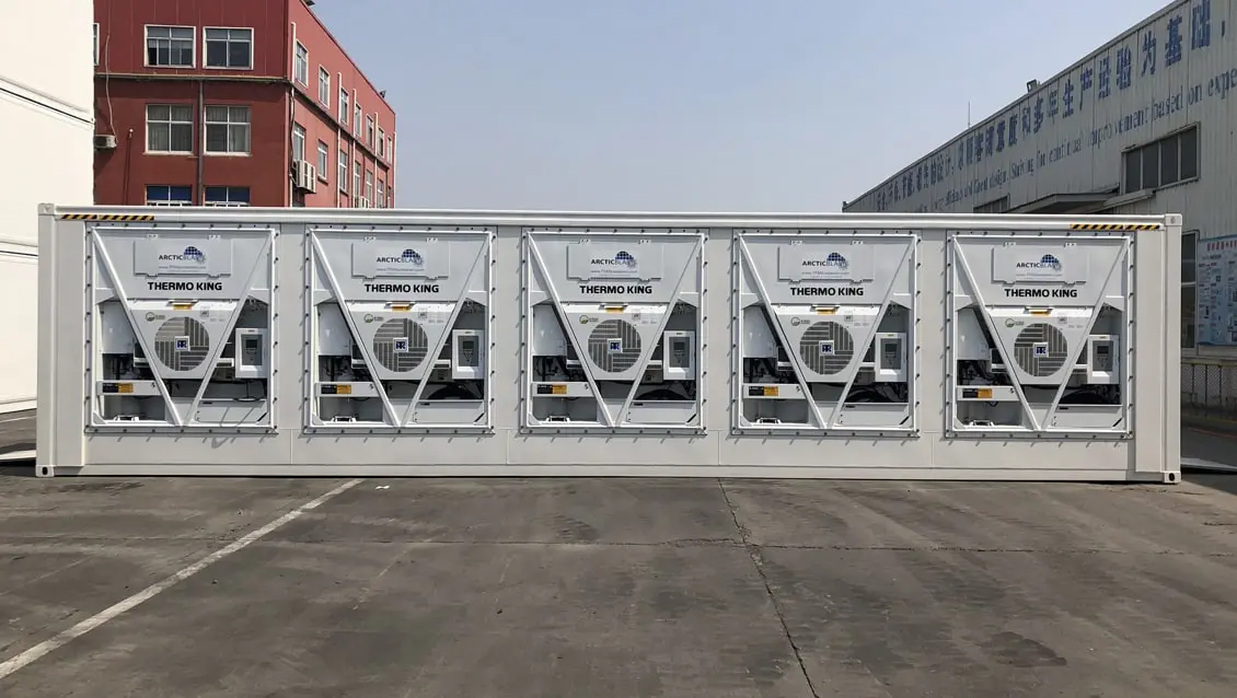40ft ArcticBlast kylcontainer för uthyrning Snabbkylning Förvaring