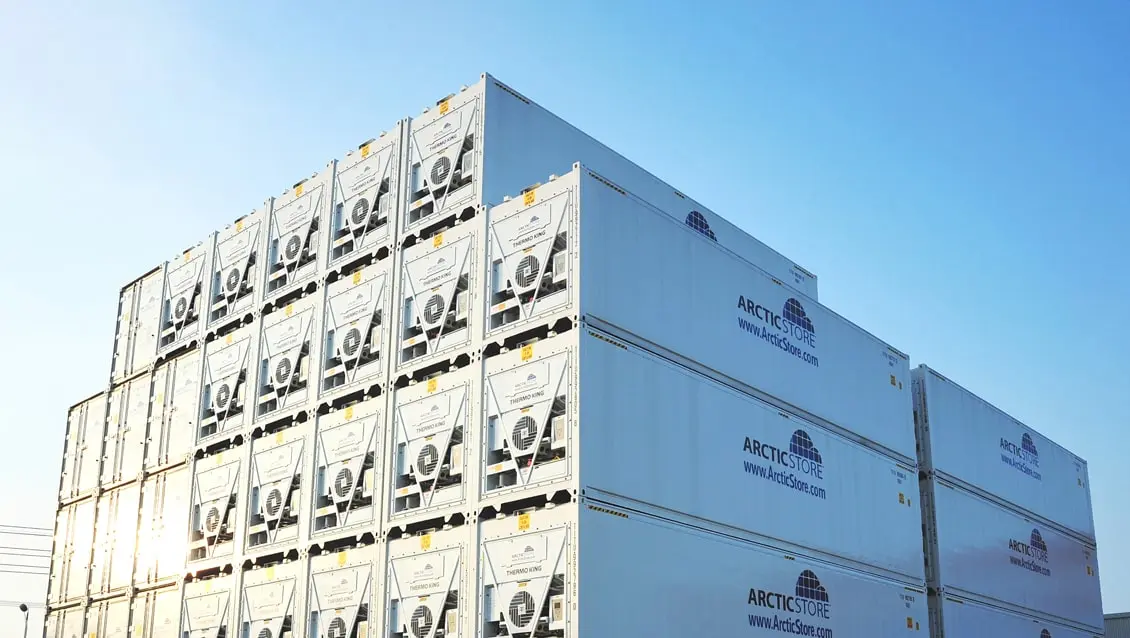 40ft ArcticStore Containers för uthyrning Oslagbar kylförvaring