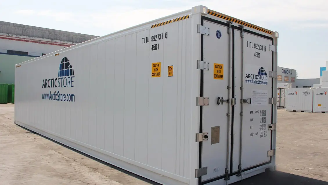 40ft ArcticStore Containers för uthyrning Oslagbar kylförvaring