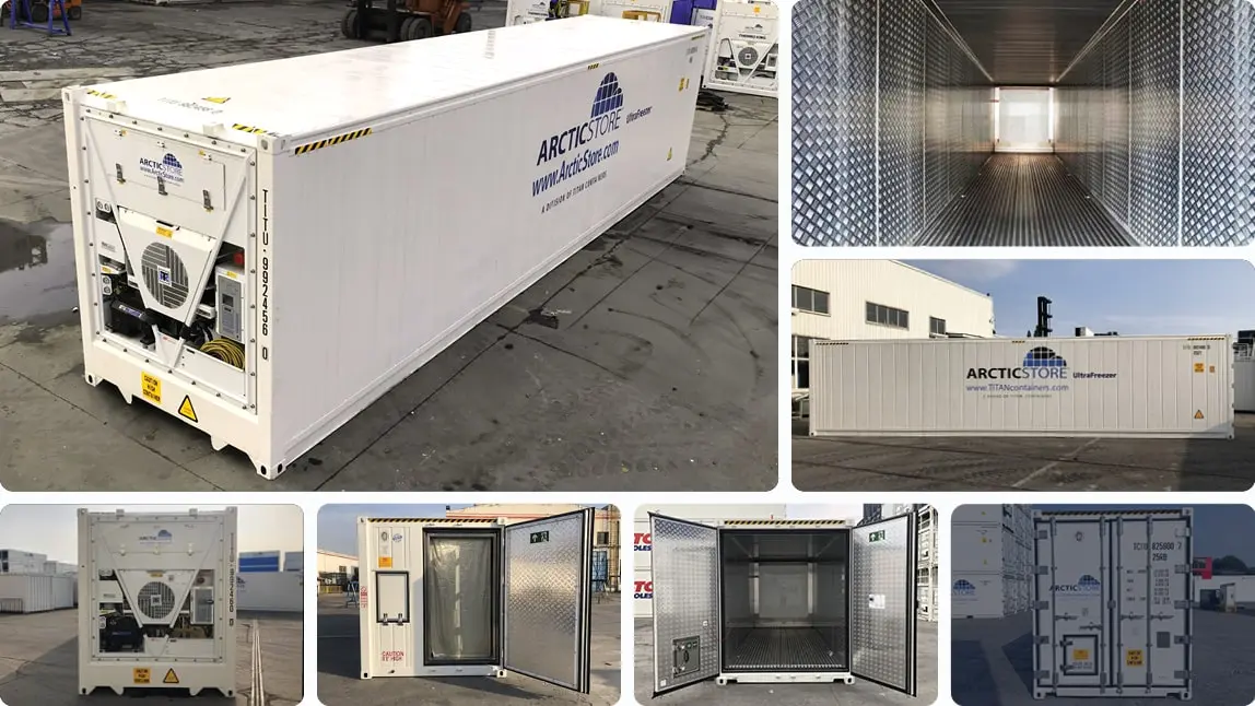 40ft UltraFreezer Kylförvaring Frys Kylcontainrar