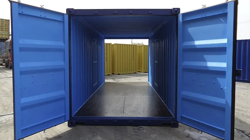 Hyr en dubbeldörrscontainer