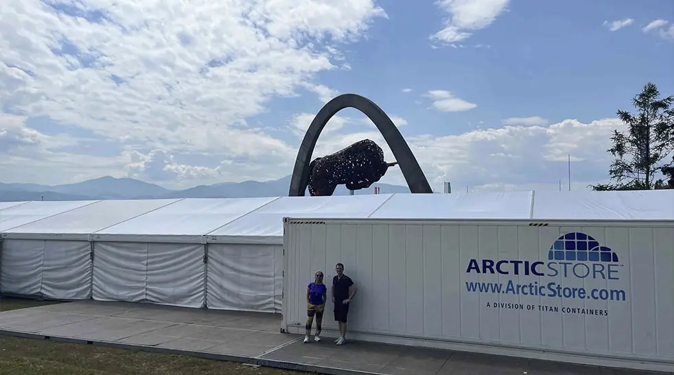 Kyld dryck i kylcontainrar för Red Bull under Austrian Grand Prix