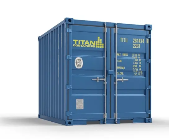 Batterilagring i 10 fot container